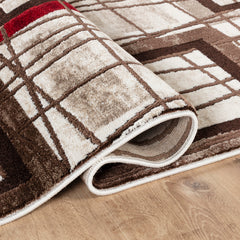 Argon 9573 Area Rug Burgundy/White