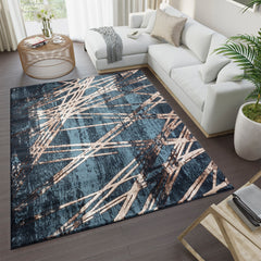 Argon 9615 Area Rug Navy/Navy
