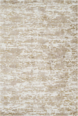 Modern Abstract Brick Mosaic Textured Beige & Gold Area Rug & Runner – 18031 Beige Gold