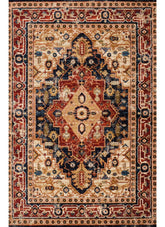 Mongolia 6083B Area Rug Navy/Navy