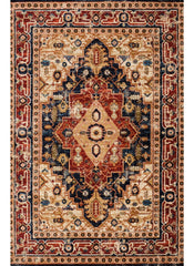 Mongolia 6083B Area Rug Navy/Navy