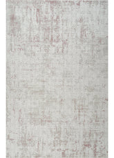 Modern Geometric Fretwork Textured Cream & Pink Area Rug & Runner – BT318 Cream Pink