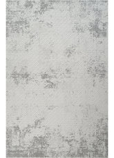 Modern Basketweave Textured Solid Cream & Grey Area Rug & Runner – BT321 Cream Grey