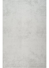 Modern Basketweave Textured Solid Cream & Beige Area Rug & Runner – BT321 Cream Beige