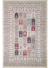 Traditional Persian Bakhtiari Garden Panel Beige Area Rug, Runner & Round Rug – 4763 Beige