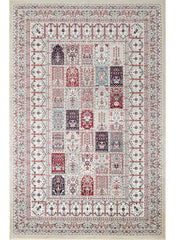 Traditional Persian Bakhtiari Garden Panel Beige Area Rug, Runner & Round Rug – 4763 Beige