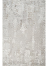Modern Abstract Distressed Geometric Grey Area Rug & Runner – 60235 Grey