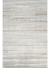 Modern Striated Linear Stripe Grey Area Rug & Runner – H0401 Grey