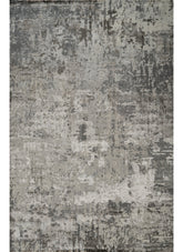 Modern Abstract Distressed Textured Grey & Taupe Area Rug & Runner – 6011 Grey/Vizion