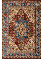 Mongolia 6083B Area Rug Red/Red