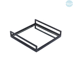 Glass Tray | Decorative Glass Square Tray | Set of 2 | Elegant Serving Set