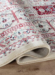 Traditional Persian Bakhtiari Garden Panel Beige Area Rug, Runner & Round Rug – 4763 Beige