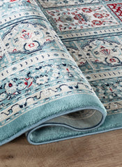 Traditional Persian Bakhtiari Garden Panel Blue Area Rug, Runner & Round Rug – 4763 Blue