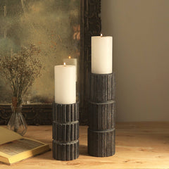 Decorative Candle Holder | Wooden Centerpiece | Elegant Home Accent Piece