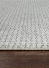 Modern Basketweave Textured Solid Cream & Beige Area Rug & Runner – BT321 Cream Beige