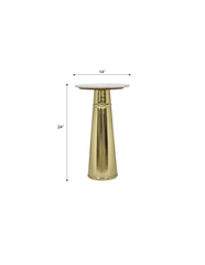 Side Table | White Marble Top | Modern Design