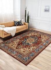 Mongolia 6083B Area Rug Red/Red