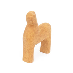 Wooden Horse Decor | Handcrafted Mango Wood Orange Sculpture (2 Sizes)