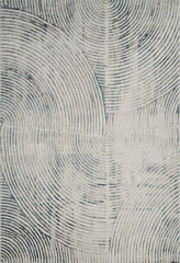 Transitional Farmhouse Tonal White & Blue Area Rug & Runner – 6330 White/Blue