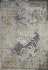 Traditional Vintage Distressed Persian Medallion Grey & Gold Area Rug & Runner – 6341 Grey/Gold