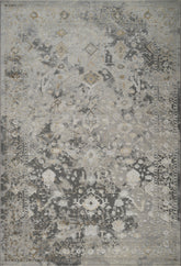 Traditional Vintage Distressed Persian All-Over Grey & Gold Area Rug & Runner – 6344 Grey/Gold