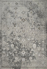 Traditional Vintage Distressed Persian All-Over Grey & Taupe Area Rug & Runner – 6344 Grey/Vizion