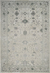 Traditional Vintage Distressed Persian All-Over White & Green Area Rug & Runner – 6344 White/Green