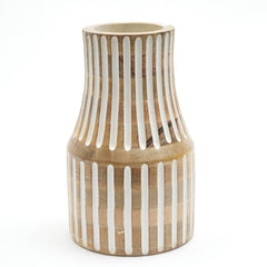 Vase | Decorative Handcrafted Accent Wood Vase | Unique Wooden Home Decor Piece