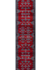 Traditional Tribal Southwestern Geometric Red Area Rug & Runner – E927A Red