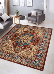 Mongolia 6083B Area Rug Red/Red