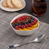 Porcelain Non Stackable Bowl | 5.5", Linen Dotts | Set of 12