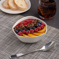 Porcelain Non Stackable Bowl | 5.5", Linen Dotts | Set of 12