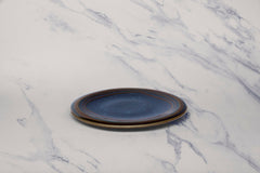 Porcelain Flat Plate | Splash Denim Dinner Plate, Set of 12