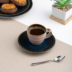 Porcelain Tea Cup | Splash Denim Non Stackable Cup, 12 Pcs