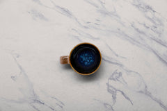 Porcelain Tea Cup | Splash Denim Non Stackable Cup, 12 Pcs