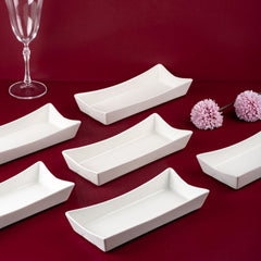 Hot Dog Serving Holder | Ivory Porcelain | 12.17 oz | Set of 12 Pcs