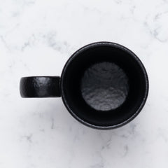 Non Stackable Mug | Black, Porcelain | 10.14oz | Set of 6 pcs