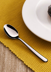 Stainless Steel Dessert Spoon Set |Silver, 7.2", 12 Pcs