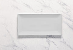 Rectangle Plate | Porcelain, Ivory | Set of 6