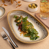 Porcelain Upala Plate, 13.3" | Set of 4