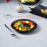 Porcelain Rimless Plate| Round Shape, Set of 12