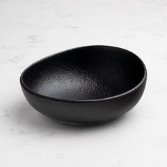 Porcelain Non Stackable Bowl | Black | Set of 8