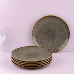Porcelain Plate | Vital Coupe Round Rimless Plate | Set of 6