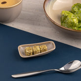 Porcelain Platter | Vital Rectangle Plate, 3.1x1.7" | 24 Pcs