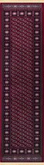 Traditional Bokhara Persian All-Over Bordered Red Area Rug & Runner – C669B Red