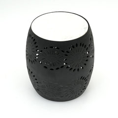 Side Table | White Marble Top | Black Metal Frame | Modern Living Room Furniture