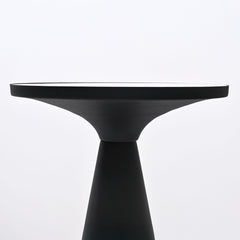 End Table | White Marble Top Side Table | Black Metal Frame | Modern Living Room Decor
