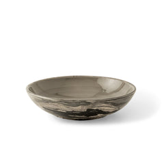 Carbon Ceramic Pasta Bowl 13.5 oz | Black Marbled Serving Bowl