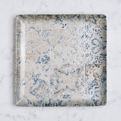 Square Platter With Foot | Porcelain, Palma | Pack of 6