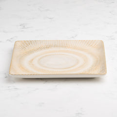Premium Square Platter with Foot | Porcelain | 6.2" | Set of 12